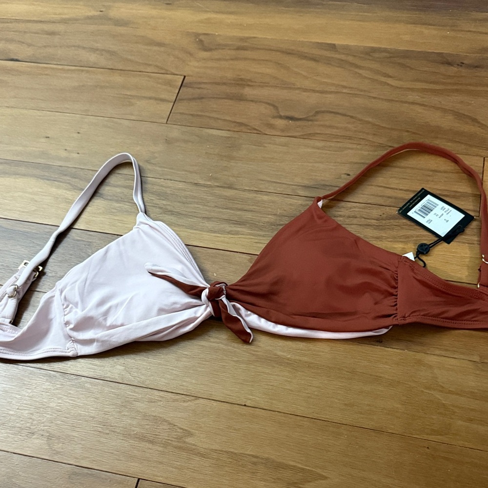 Sunn Lab Swim Two-Tone Bikini Top Size S!